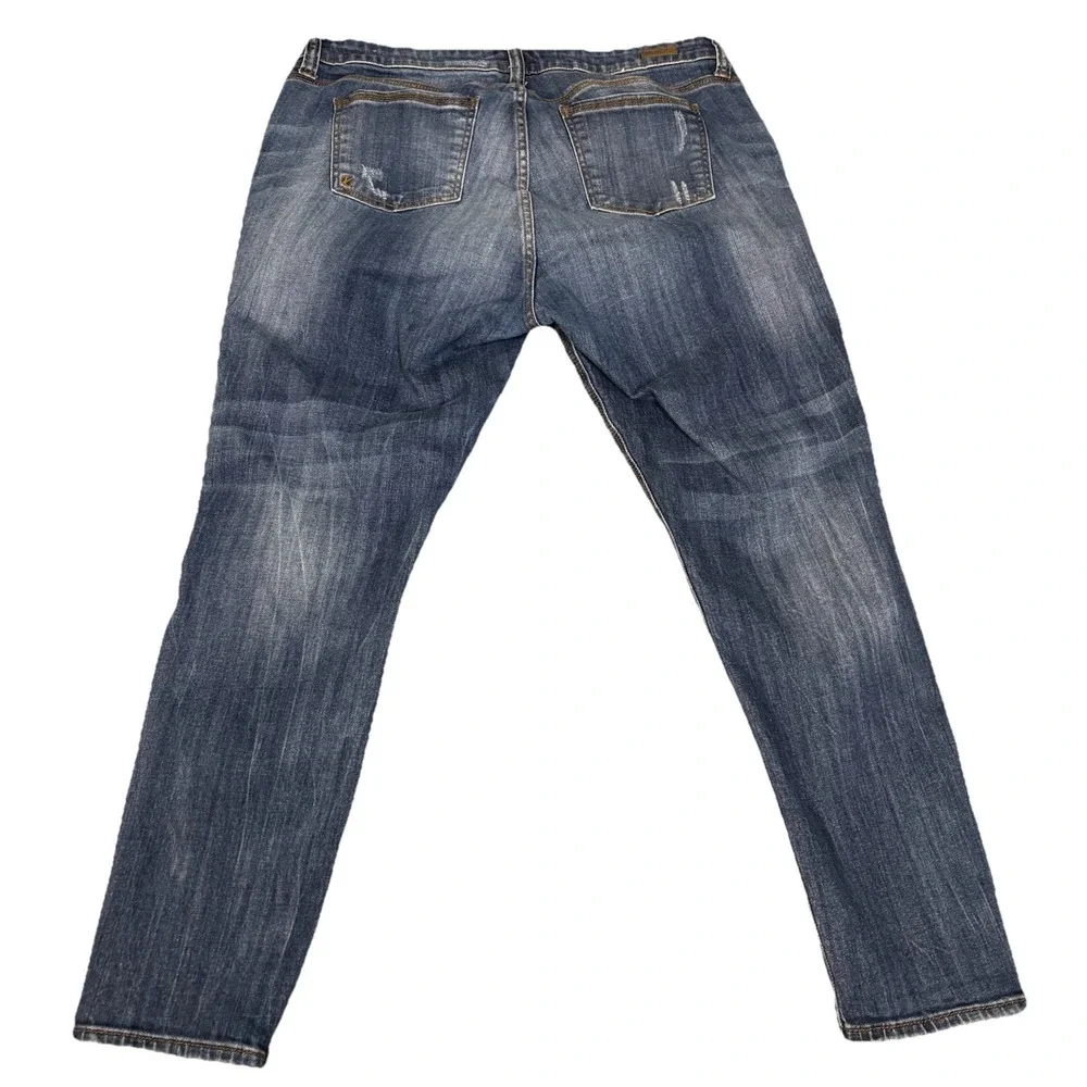 Kut from the Kloth Ankle Straight Leg Jeans‎ Size 14/37x28 Distressed
